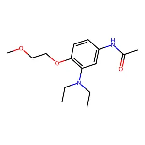 Acetamide, N-(3-(diethylamino)-4-(2-methoxyethoxy)phenyl)- structure
