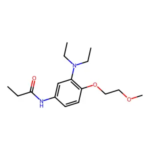 Propanamide, N-[3-(diethylamino)-4-(2-methoxyethoxy)phenyl]- structure