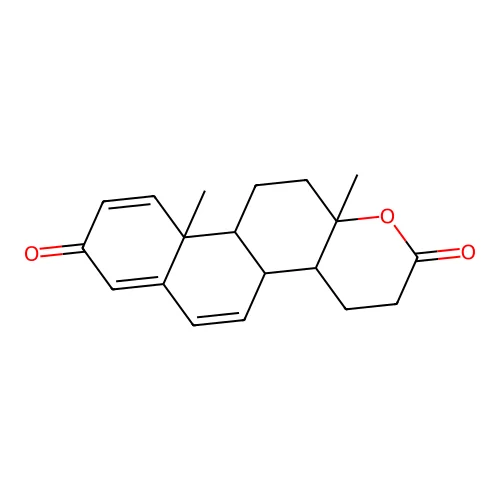 10a,12a-dimethyl-4,4a,4b,10b,11,12-hexahydro-3H-naphtho[2,1-f]chromene-2,8-dione structure