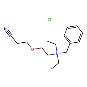 Benzenemethanaminium, N-[2-(2-cyanoethoxy)ethyl]-N,N-diethyl-, chloride (1:1) structure