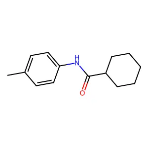 Cyclohexanecarboxamide, N-(4-methylphenyl)- structure