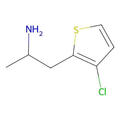 2-(3-Chlorothiphen-2-yl)-1-methylethylamine structure
