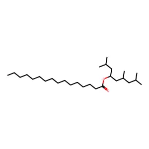 Hexadecanoic acid, 3,5-dimethyl-1-(2-methylpropyl)hexyl ester structure