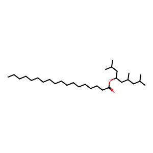 Octadecanoic acid, 3,5-dimethyl-1-(2-methylpropyl)hexyl ester structure