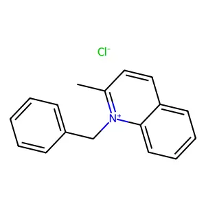 Quinolinium, 2-methyl-1-(phenylmethyl)-, chloride (1:1) structure