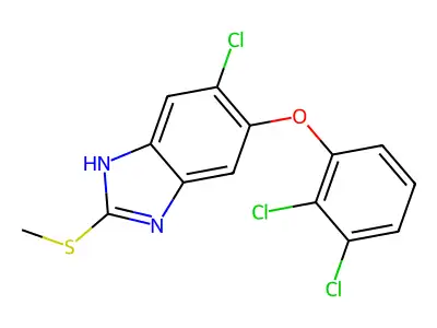 Triclabendazole structure