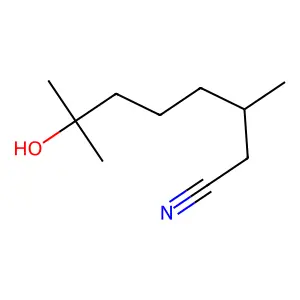 Octanenitrile, 7-hydroxy-3,7-dimethyl- structure