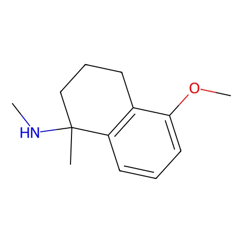 5-methoxy-N,1-dimethyl-3,4-dihydro-2H-naphthalen-1-amine structure