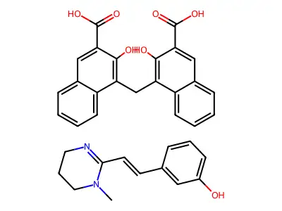 Oxantel embonate structure