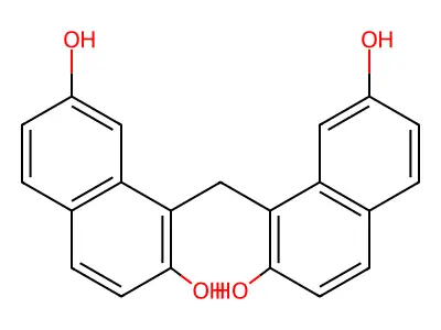 2,7-Naphthalenediol, 1,1'-methylenedi- structure