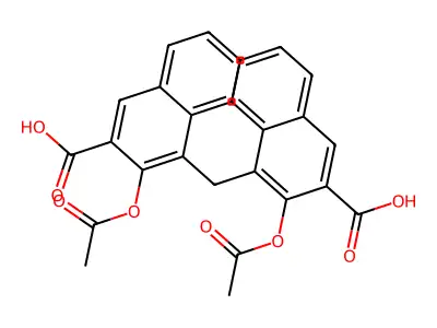 2-Naphthoic acid, 4,4'-methylenebis(3-acetoxy- structure