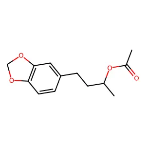 1,3-Benzodioxole-5-propanol, alpha-methyl-, 5-acetate structure