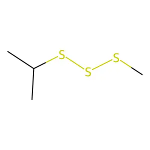 Trisulfide, methyl 1-methylethyl structure