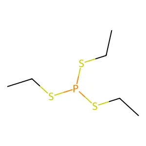 Phosphorotrithious acid, triethyl ester structure