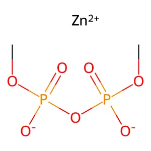 Diphosphoric acid, P,P'-dimethyl ester, zinc salt (1:1) structure