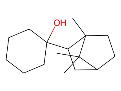 Bornylcyclohexanol structure