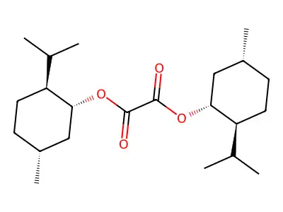 Oxalic acid, di(1-menthyl) ester structure