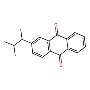 9,10-Anthracenedione, 2-(1,2-dimethylpropyl)- structure