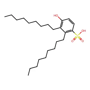 Hydroxydinonylbenzenesulfonic acid structure