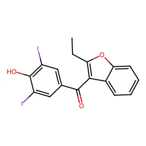 Benziodarone structure