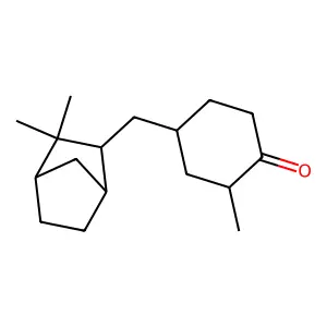 4-((3,3-Dimethylbicyclo(2.2.1)hept-2-yl)methyl)-2-methylcyclohexanone structure