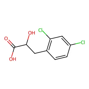 Benzenepropanoic acid, 2,4-dichloro-alpha-hydroxy- structure