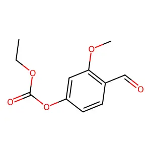 Carbonic acid, ethyl 4-formyl-3-methoxyphenyl ester structure