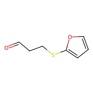 Propanal, 3-(2-furanylthio)- structure