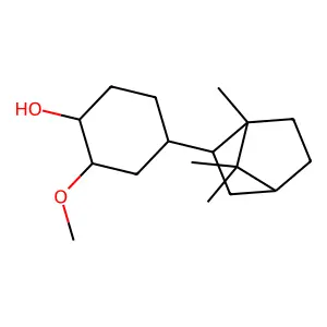 Cyclohexanol, 2-methoxy-4-(1,7,7-trimethylbicyclo[2.2.1]hept-2-yl)- structure
