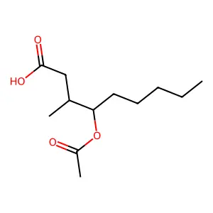 Nonanoic acid, 4-(acetyloxy)-3-methyl- structure