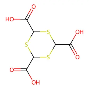 1,3,5-Trithiane-2,4,6-tricarboxylic acid structure