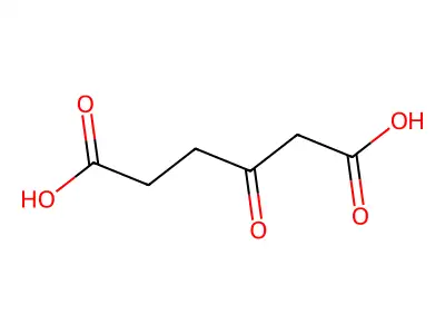 beta-Ketoadipic acid structure