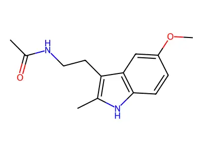 Acetamide, N-(2-(5-methoxy-2-methyl-3-indolyl)ethyl)- structure