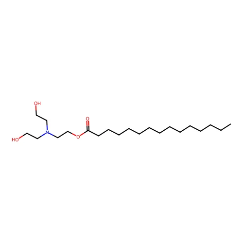 2-[Bis(2-hydroxyethyl)amino]ethyl pentadecanoate structure