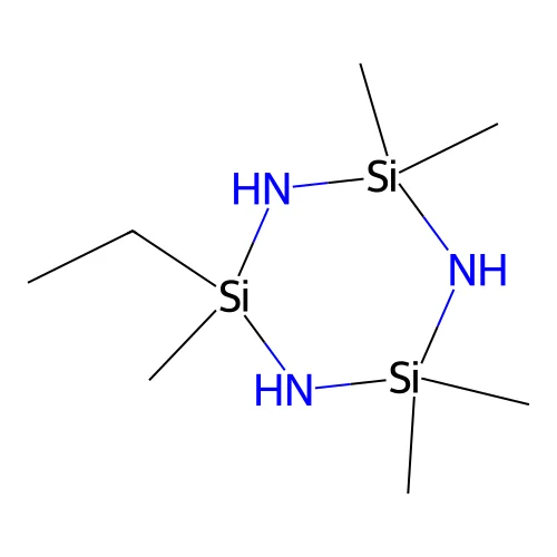 2-Ethyl-2,4,4,6,6-pentamethyl-1,3,5,2,4,6-triazatrisilinane structure