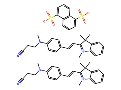C23H26N3.1/2C10H6O6S2 structure