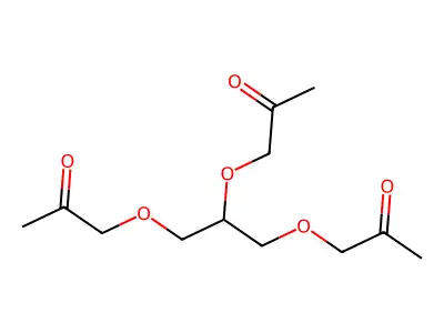 1-[2,3-Bis(2-oxopropoxy)propoxy]propan-2-one structure