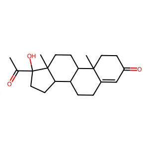 17-Hydroxyprogesterone structure
