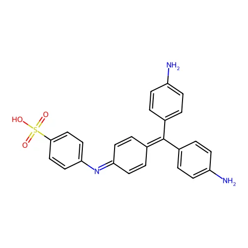 Pararosaniline, N-sulfophenyl- structure