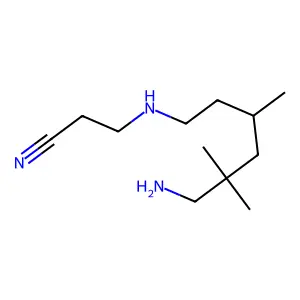 Propanenitrile, 3-[(6-amino-3,5,5-trimethylhexyl)amino]- structure