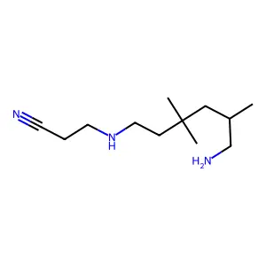 Propanenitrile, 3-[(6-amino-3,3,5-trimethylhexyl)amino]- structure