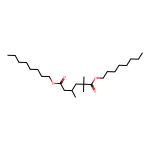 Hexanedioic acid, 2,2,4-trimethyl-, 1,6-dioctyl ester structure