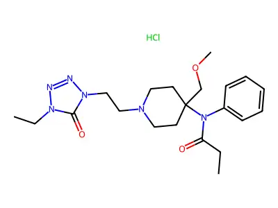 Alfentanil Hydrochloride structure