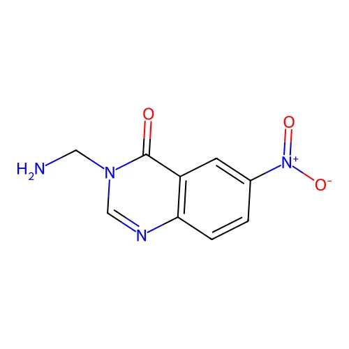 3-(Aminomethyl)-6-nitroquinazolin-4-one structure