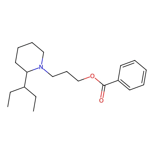 3-(2-Pentan-3-ylpiperidin-1-yl)propyl benzoate structure