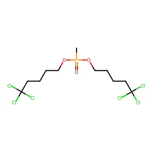 Bis(5,5,5-trichloropentyl) methylphosphonate structure