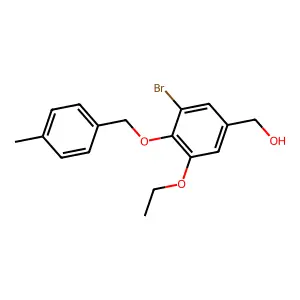 [3-Bromo-5-ethoxy-4-[(4-methylphenyl)methoxy]phenyl]methanol structure
