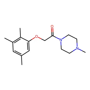 1-(4-Methylpiperazin-1-yl)-2-(2,3,5-trimethylphenoxy)ethanone structure