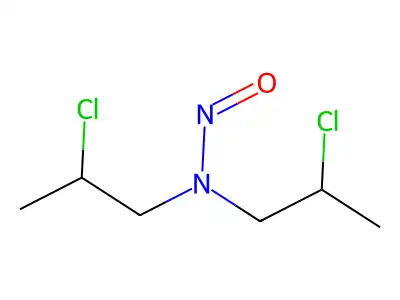 Nitrosobis(2-chloropropyl)amine structure