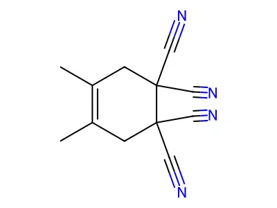 1,1,2,2-Cyclohex-4-enetetracarbonitrile, 4,5-dimethyl- structure